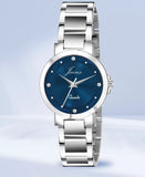 Blue Dial Steel Chain Analog Watch For Women