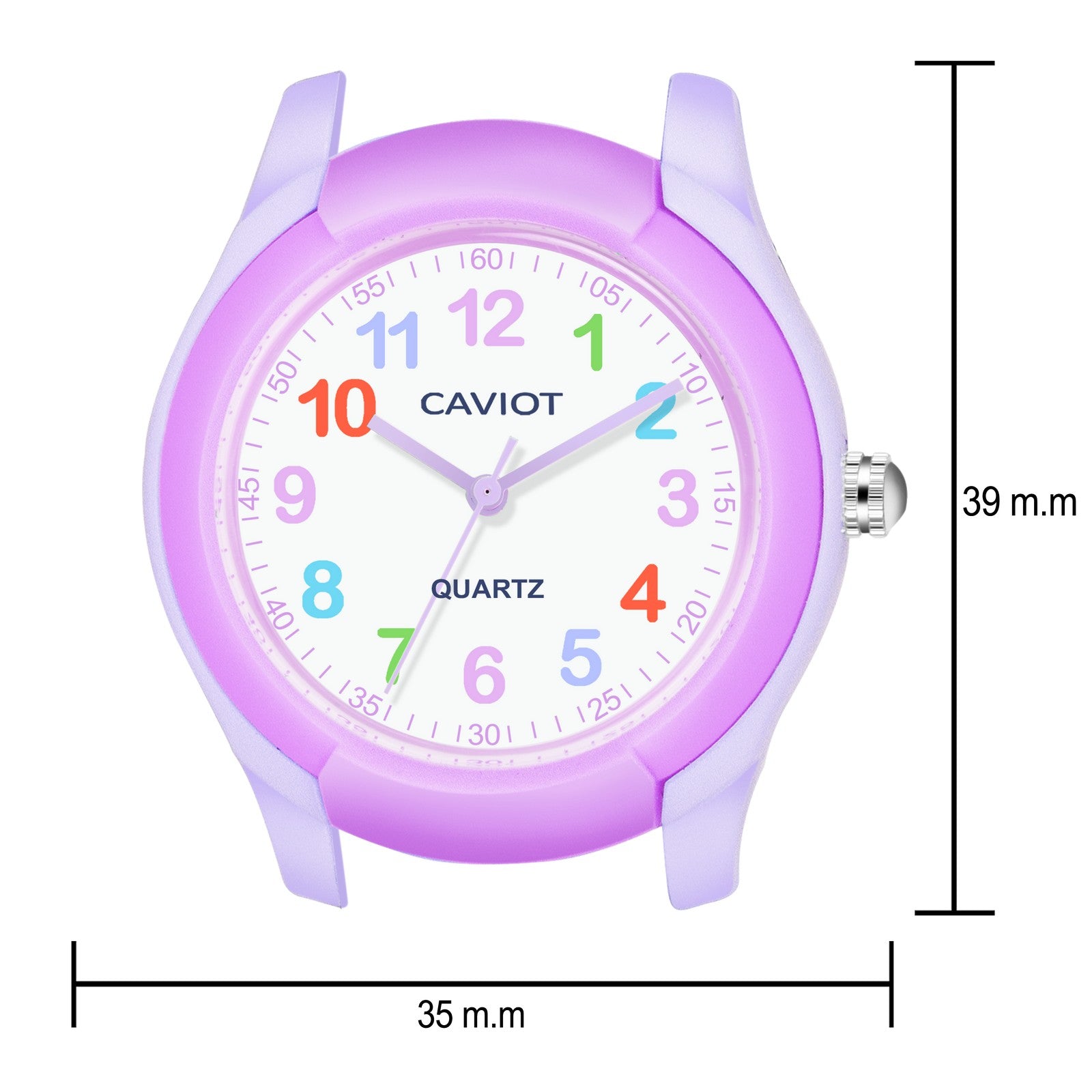 CAVIOT Kids Series Purple Analogue Wrist Watch for Boys and Girls
