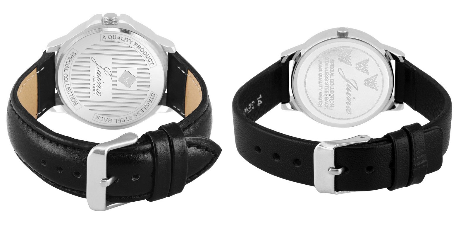Jainx Analog Unisex Watch (Black Dial Black Colored Strap)