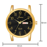Jainx Premium Day & Date Feature Black Dial Analogue Watch For Men - JM1178