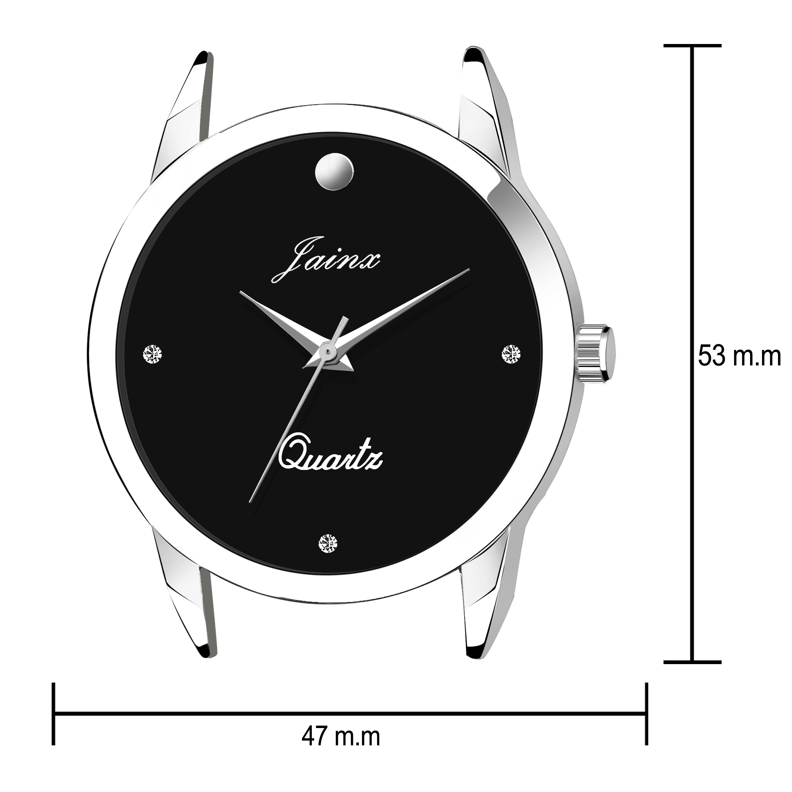 Jainx Black Dial Steel Chain Analog Watch - For Men JM337