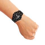 Jainx Black Day & Date Function Mesh Band Analog Watch For Men - JM396