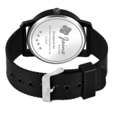 Jainx Black Day & Date Function Mesh Band Analog Watch For Men - JM396
