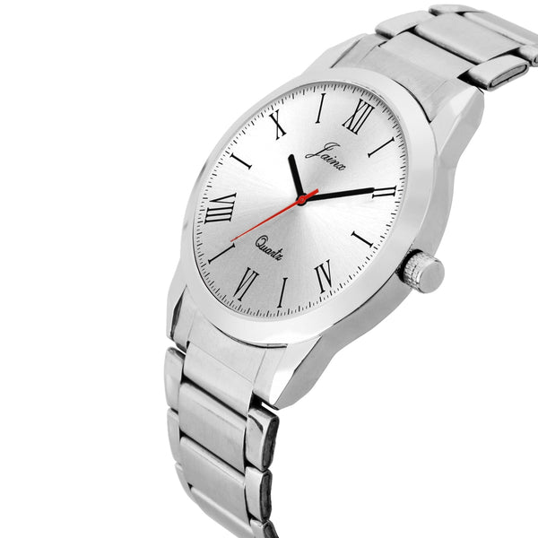 Jainx JM7134 Silver Steel Chain Analog Watch - For Men – Jainx Store