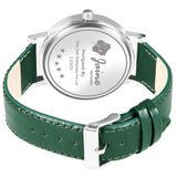 Jainx Men'S Green Leather Strap Analogue Watch - JM7142