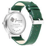 Jainx Men'S Green Leather Strap Analogue Watch - JM7143