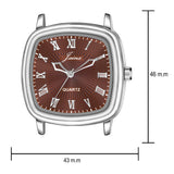 Jainx Brown Dial Steel Chain Analog Wrist Watch For Men - JM7158