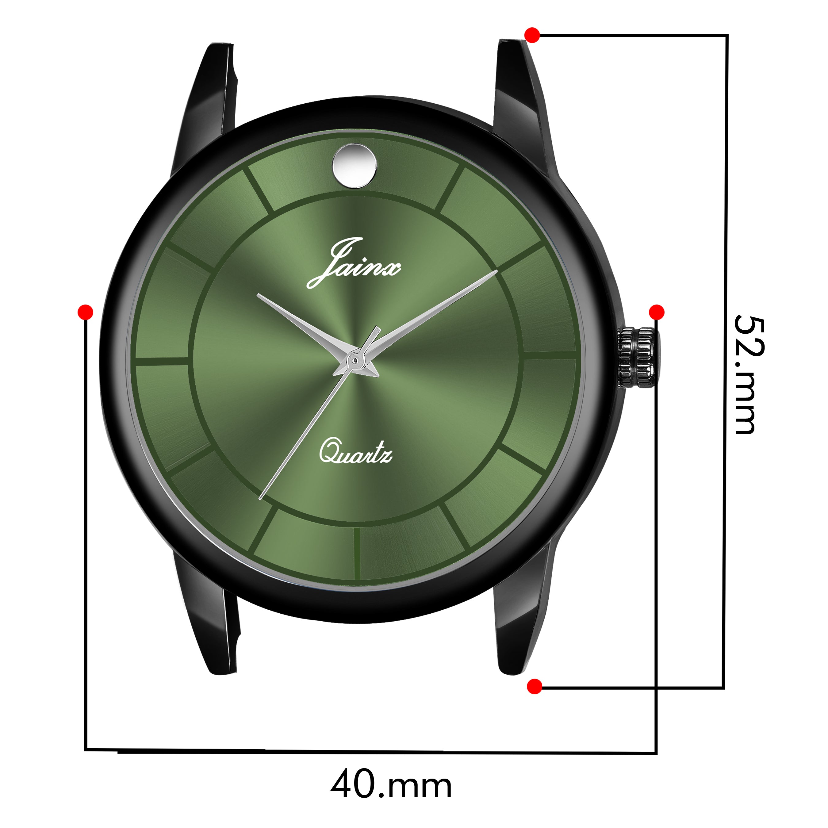 Jainx Green Silicone Band Analog Watch - For Men JM7163
