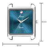 Jainx Square Shape Silicone Strap Analog Wrist Watch For Men - JM7171