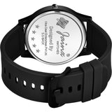 Jainx Black Silicone Band Analog Watch - For Men JM7172