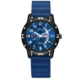 Jainx Blue Day and Date Dial Silicone Band Analog Watch for Men - JM7178 - Jainx Store