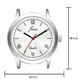 Jainx Silver Dial Brown Leather Strap Analog Wrist Watch for Men - JM7179 - Jainx Store