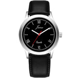 Jainx Black Leather Band Analog Wrist Watch For Men - JM7180