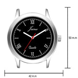 Jainx Black Leather Band Analog Wrist Watch for Men - JM7180 - Jainx Store