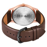 Jainx Blue Dial Leather Band Analog Wrist Watch For Men - JM7181