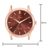 Jainx Brown Leather Band Analog Wrist Watch For Men - JM7183