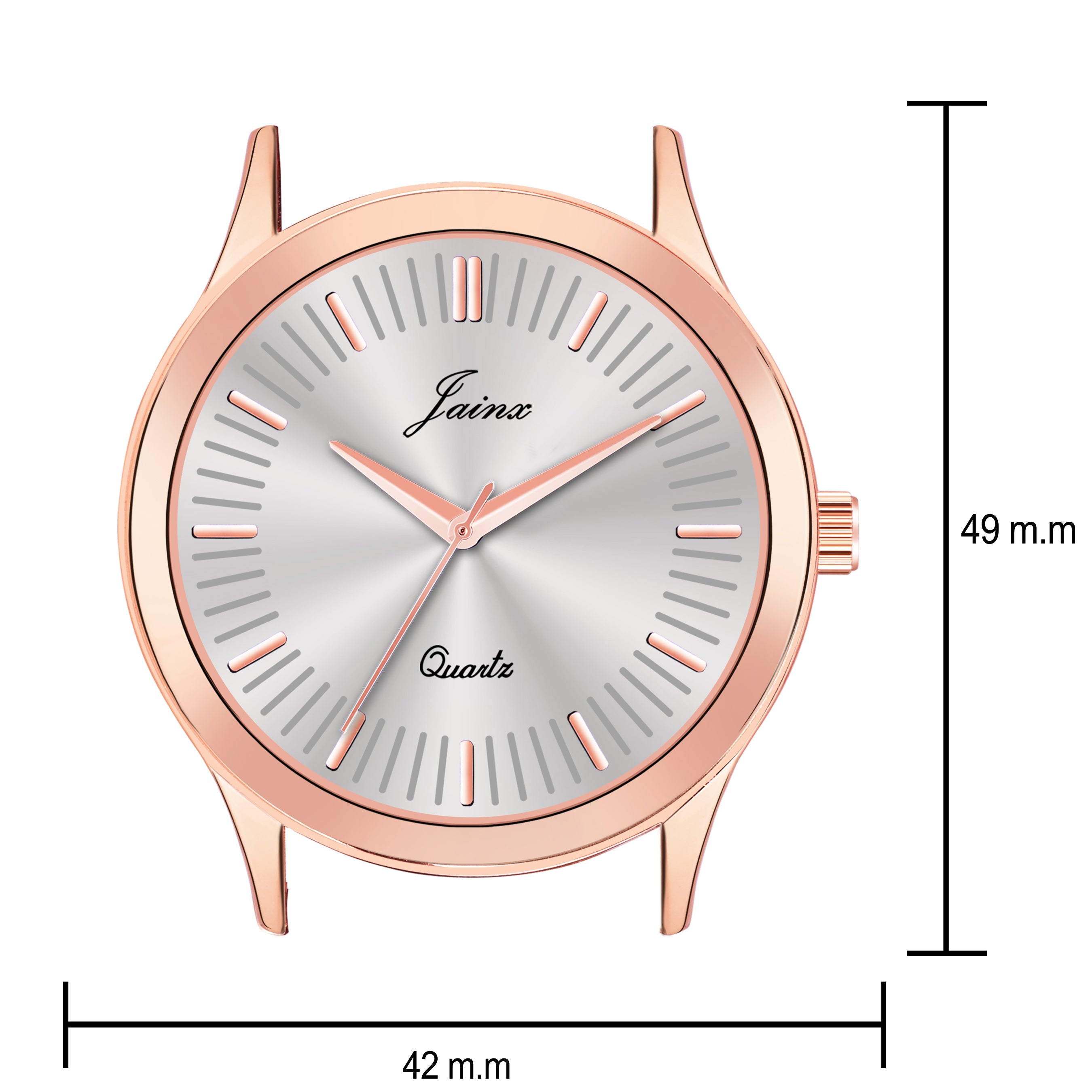 Jainx Silver Dial Leather Band Analog Wrist Watch for Men - JM7184 - Jainx Store