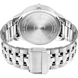 Jainx Blue Dial Steel Chain Analog Wrist Watch For Men - JM7189