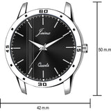 Jainx Black Dial Steel Chain Analog Wrist Watch For Men - JM7190
