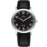 Jainx Black Leather Band Analog Wrist Watch For Men - JM7193