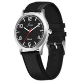 Jainx Black Leather Band Analog Wrist Watch For Men - JM7193