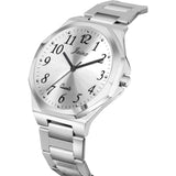 Jainx Silver Steel Chain Analog Wrist Watch For Men - JM7198