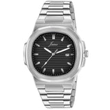 Jainx Black Dial Steel Chain Analog Wrist Watch For Mens - JM7204