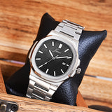 Jainx Black Dial Steel Chain Analog Wrist Watch For Mens - JM7204