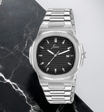 Jainx Black Dial Steel Chain Analog Wrist Watch For Mens - JM7204