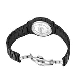 Jainx Green Dial Black Steel Chain Analog Wrist Watch For Mens - JM7206