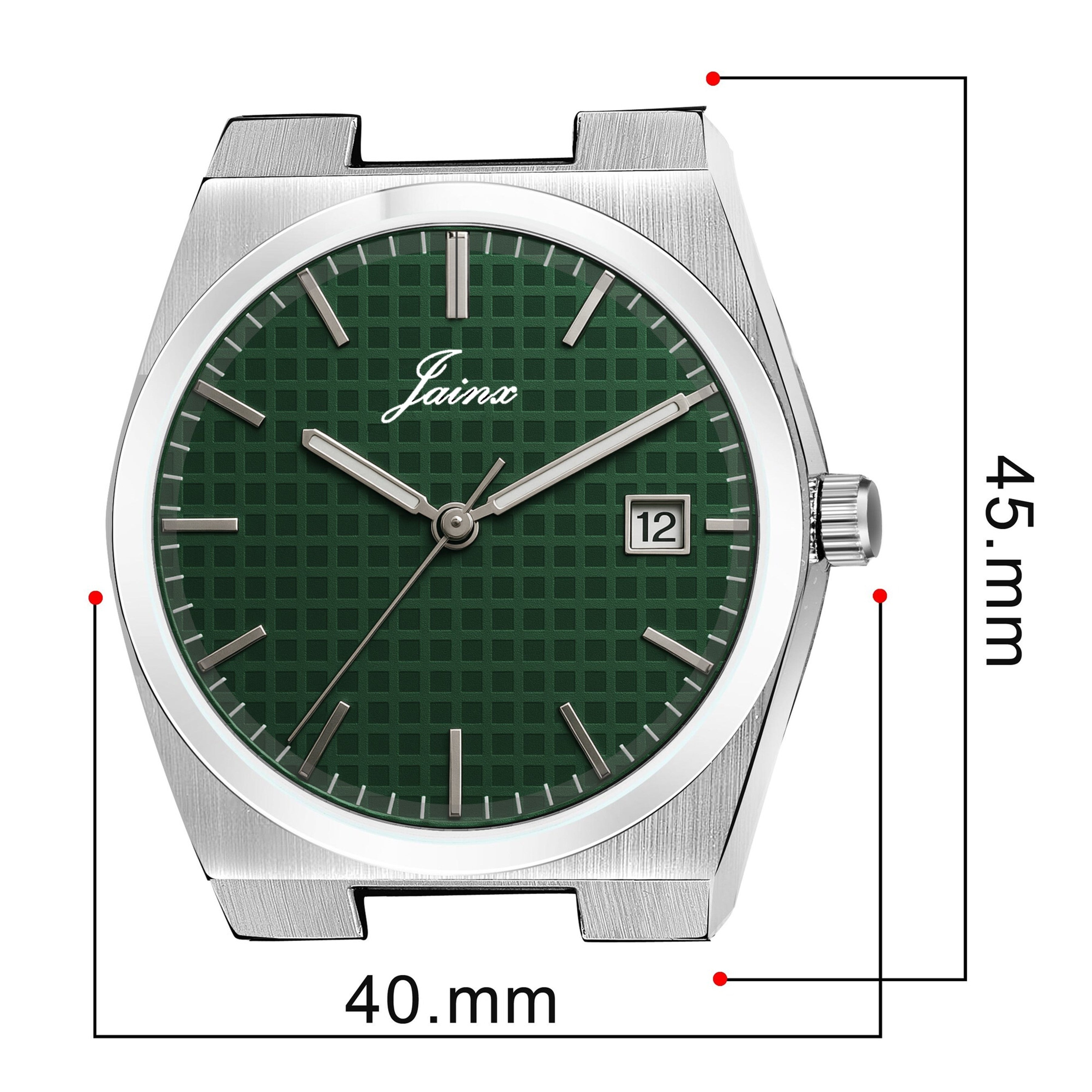 Jainx Green Date Dial Feature Steel Chain Analog Watch - for Men