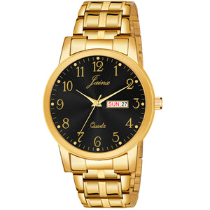Jainx Premium Day & Date Feature Black Dial Analogue Watch For Men - JM1178 - Jainx Store