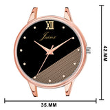 Jainx Black Dial Steel Mesh Chain Analog Watch - For Women JW8511