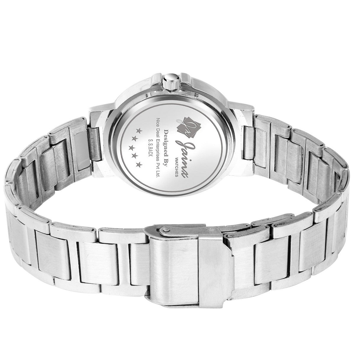 Jainx Blue Dial Steel Chain Analog Watch - For Women JW8516