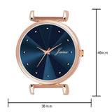 Jainx Blue Dial Silicone Band Analog Wrist Watch For Women - JW8553