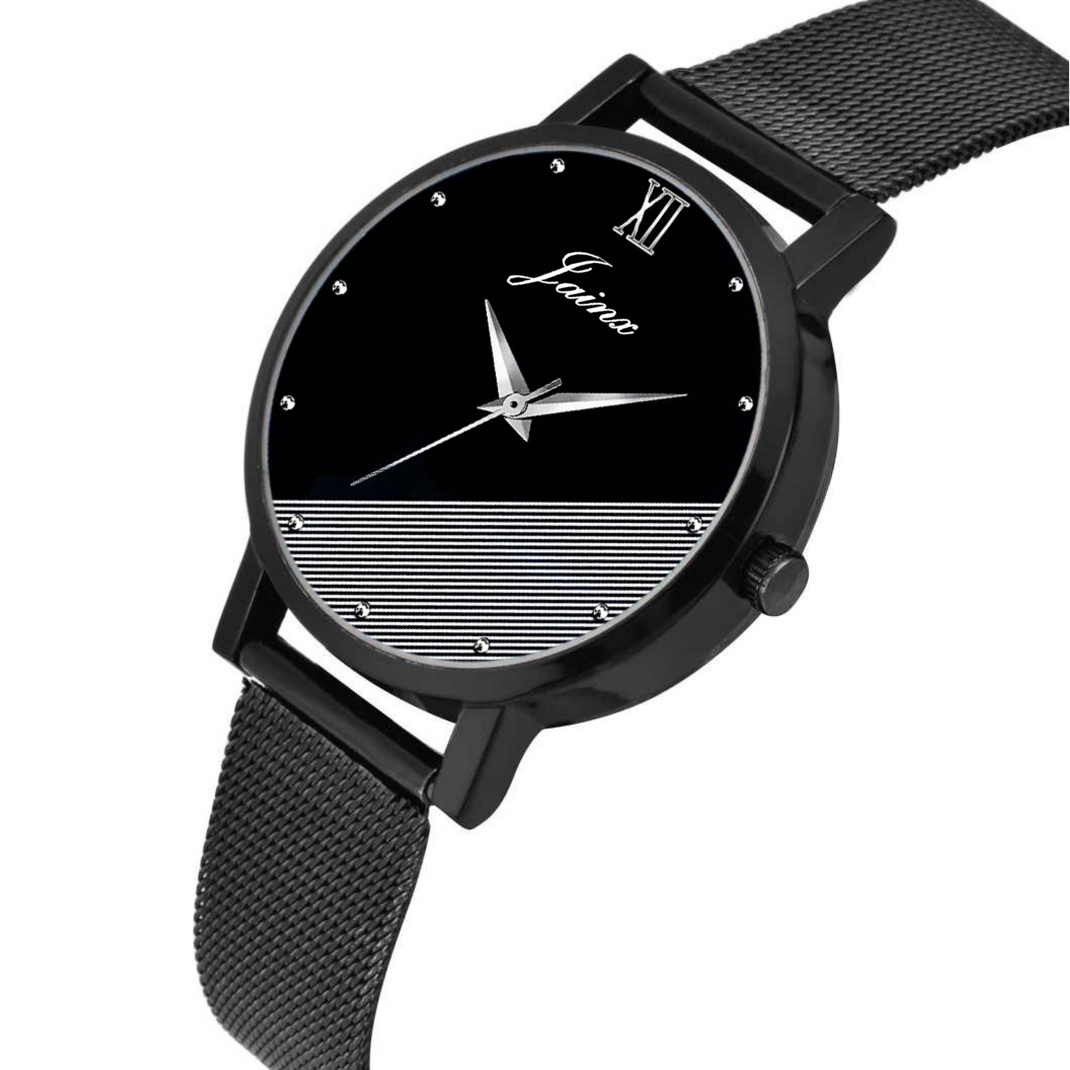 Jainx Black Mesh Chain Analog Wrist Watch For Women - JW8569