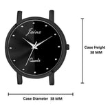 Jainx Black Mesh Chain Dual Tone Dial Analog Wrist Watch For Women - JW8571