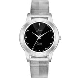 Jainx Black Dial Steel Mesh Chain Analog Watch For Women - JW8597