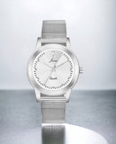 Jainx Silver Steel Mesh Chain Analog Watch - For Women JW8598