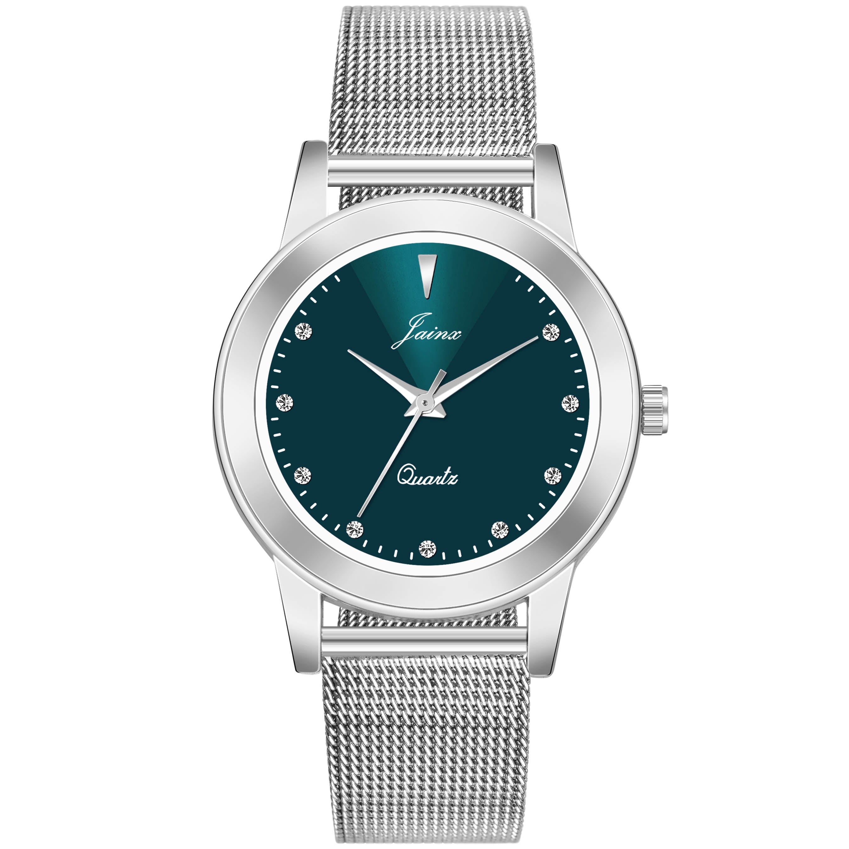 Jainx Blue Dial Steel Mesh Chain Analog Watch - For Women JW8600