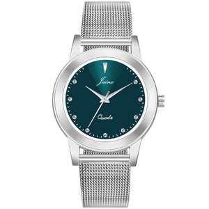 Jainx Blue Dial Steel Mesh Chain Analog Watch - For Women JW8600
