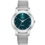 Jainx Blue Dial Steel Mesh Chain Analog Watch - For Women JW8600