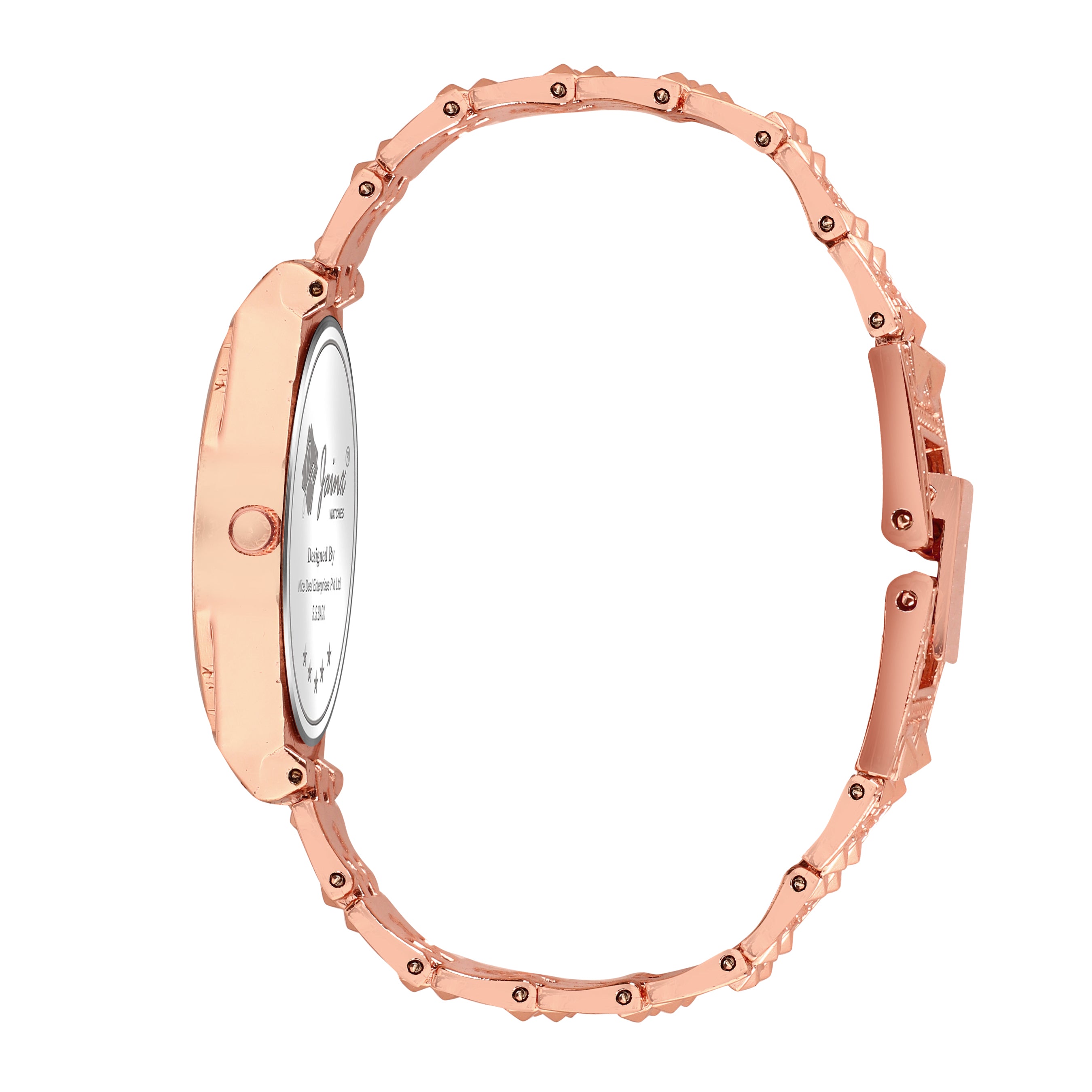 Jainx Rose Gold Bracelet Style Analog Wrist Watch for Women