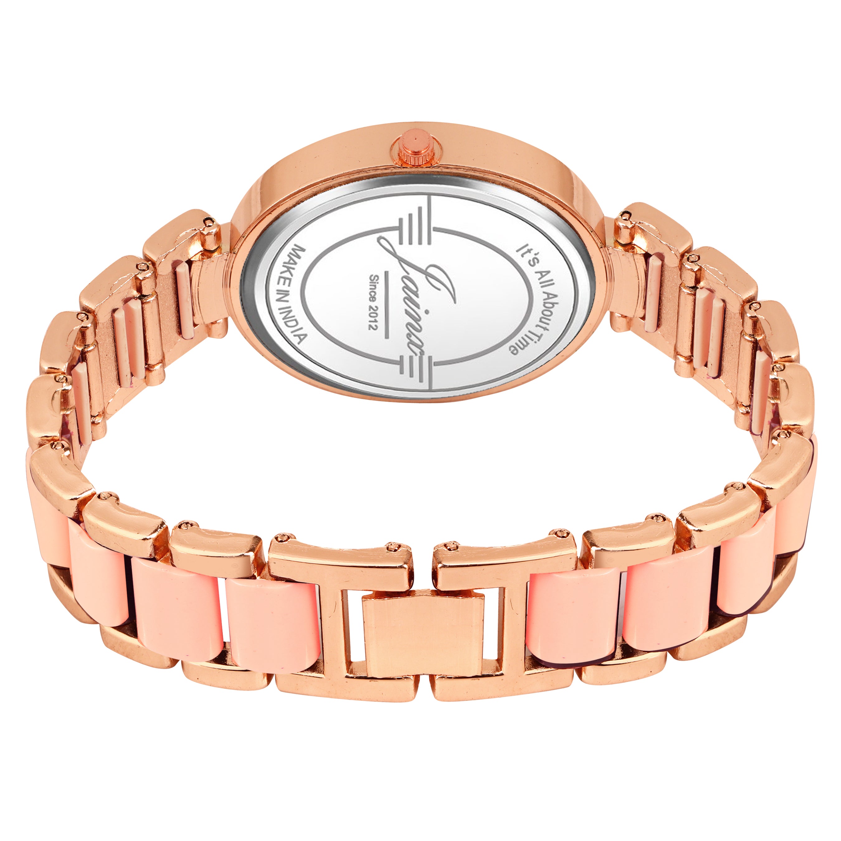 Jainx Rose Gold Bracelet Style Analog Wrist Watch for Women