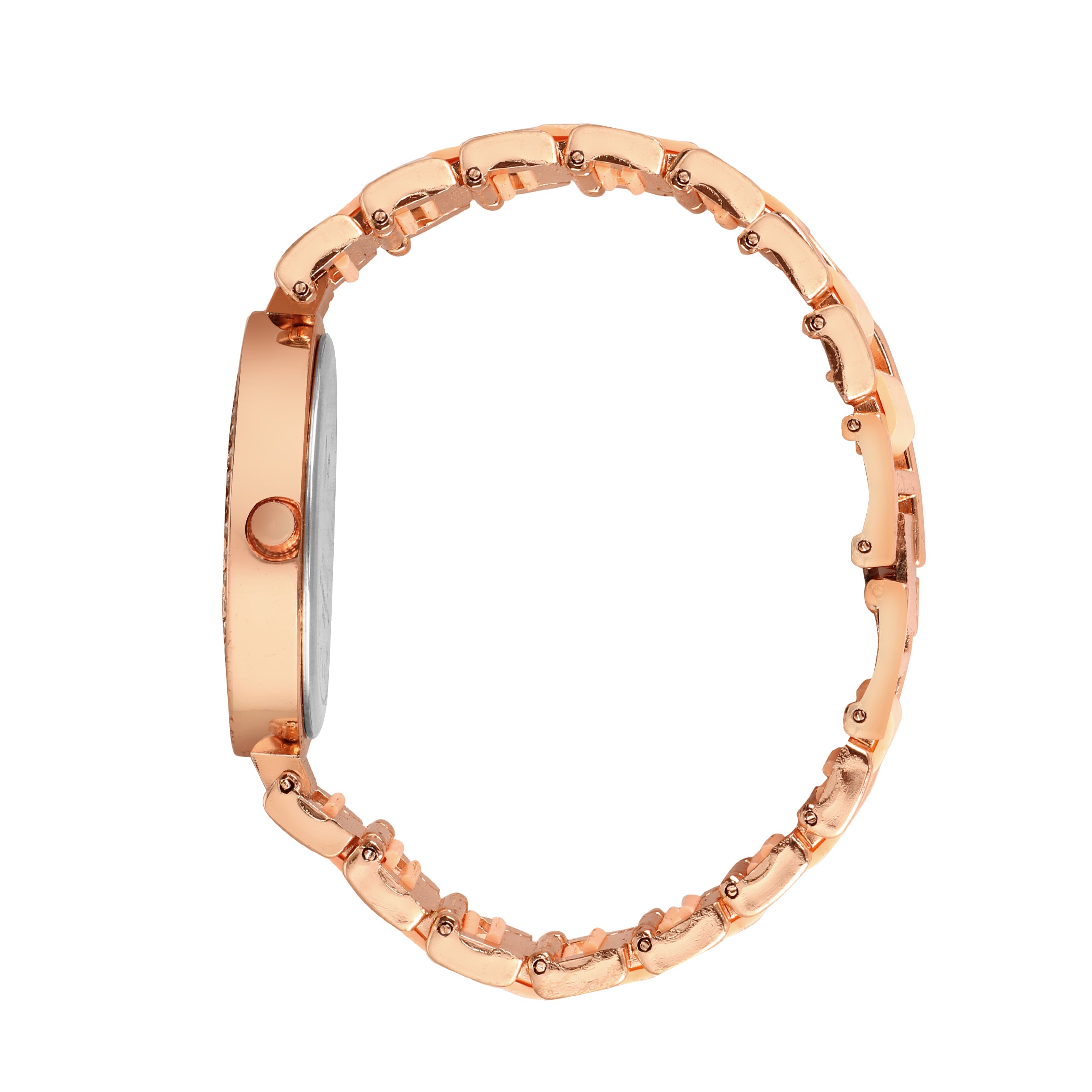Jainx Rose Gold Bracelet Style Analog Wrist Watch for Women