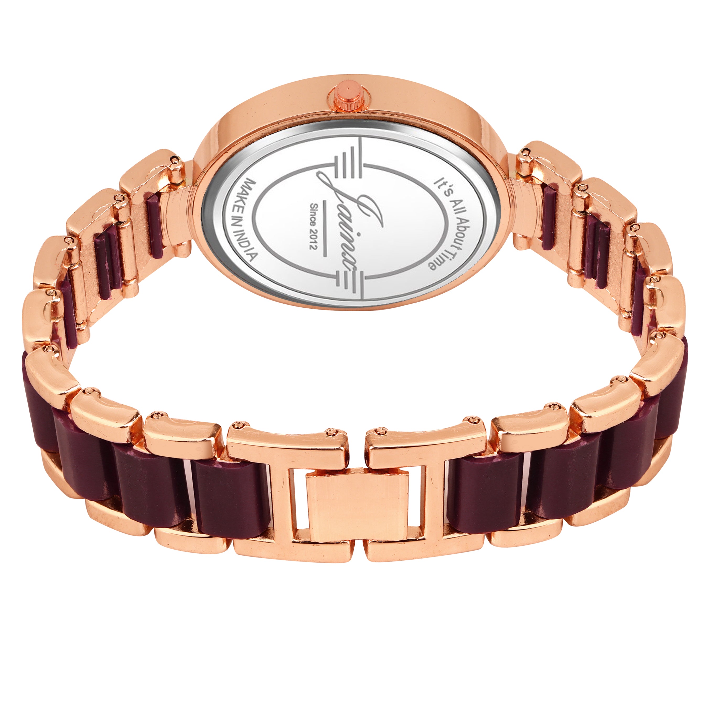 Jainx Maroon Bracelet Style Analog Wrist Watch for Women
