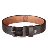 Jaxer Brown Textured Leather Belt for Men - JXBLT108 - Jainx Store