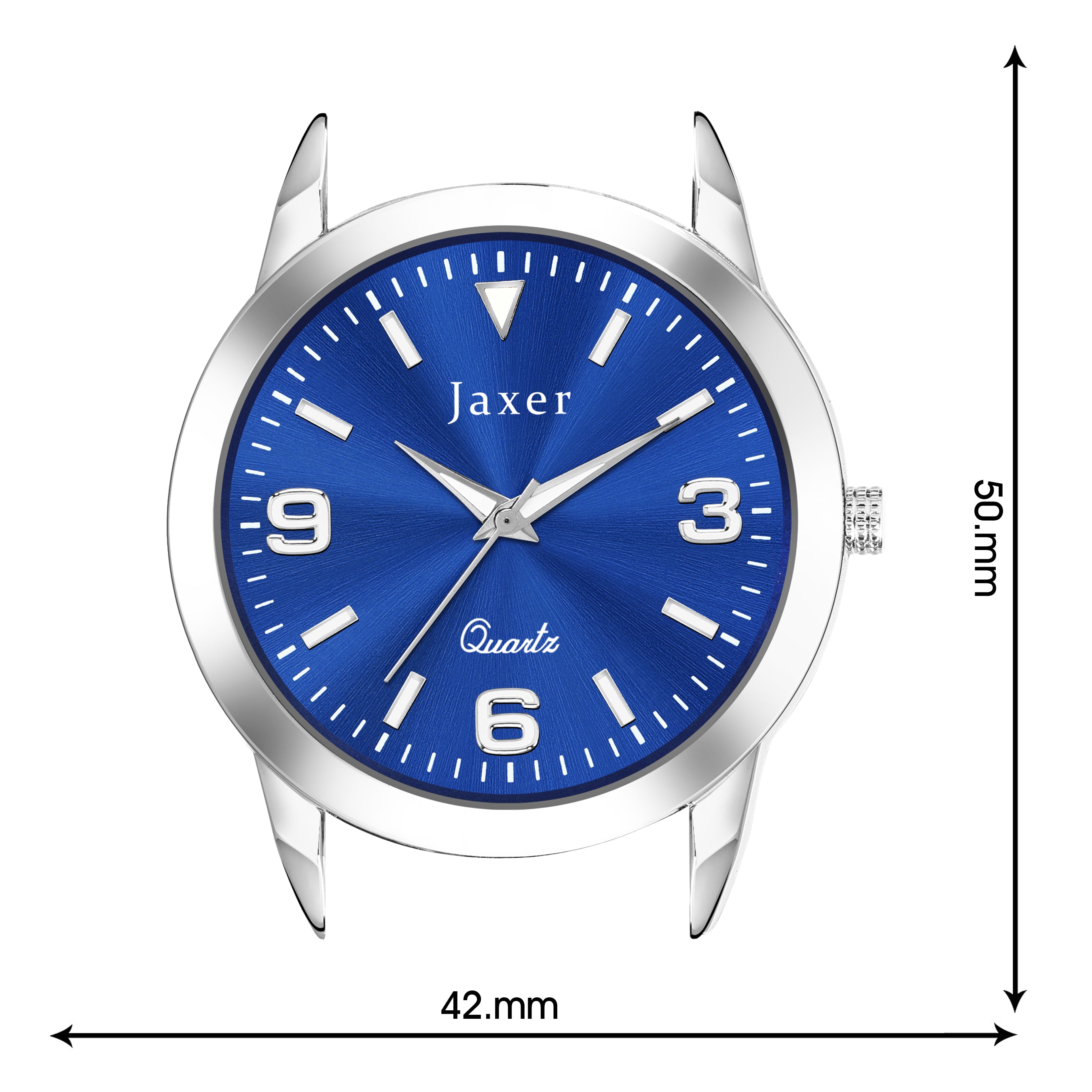 Jaxer Blue Dial Steel Chain Analog Wrist Watch For Men - JXRM2180