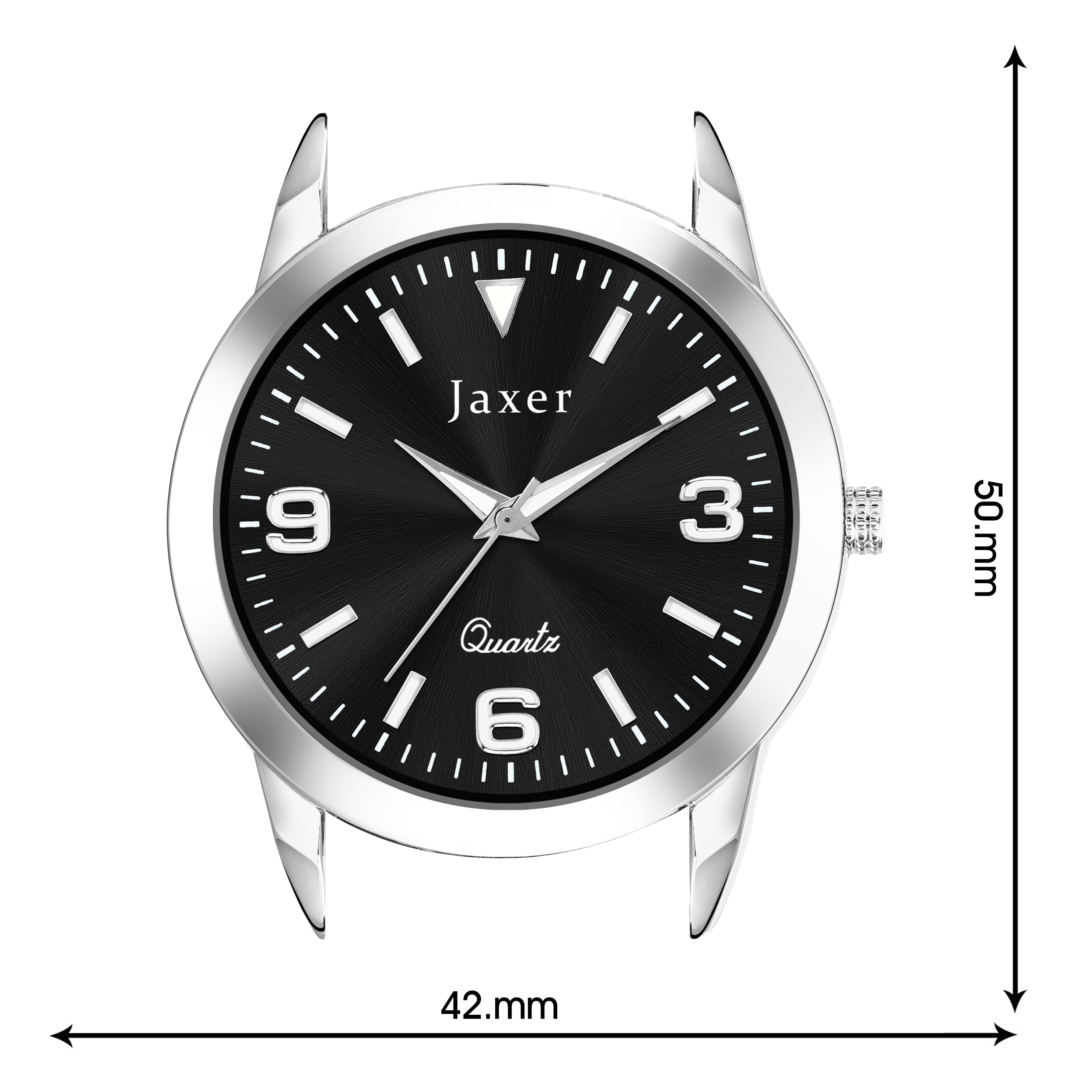 Jaxer men's wrist watch dimensions