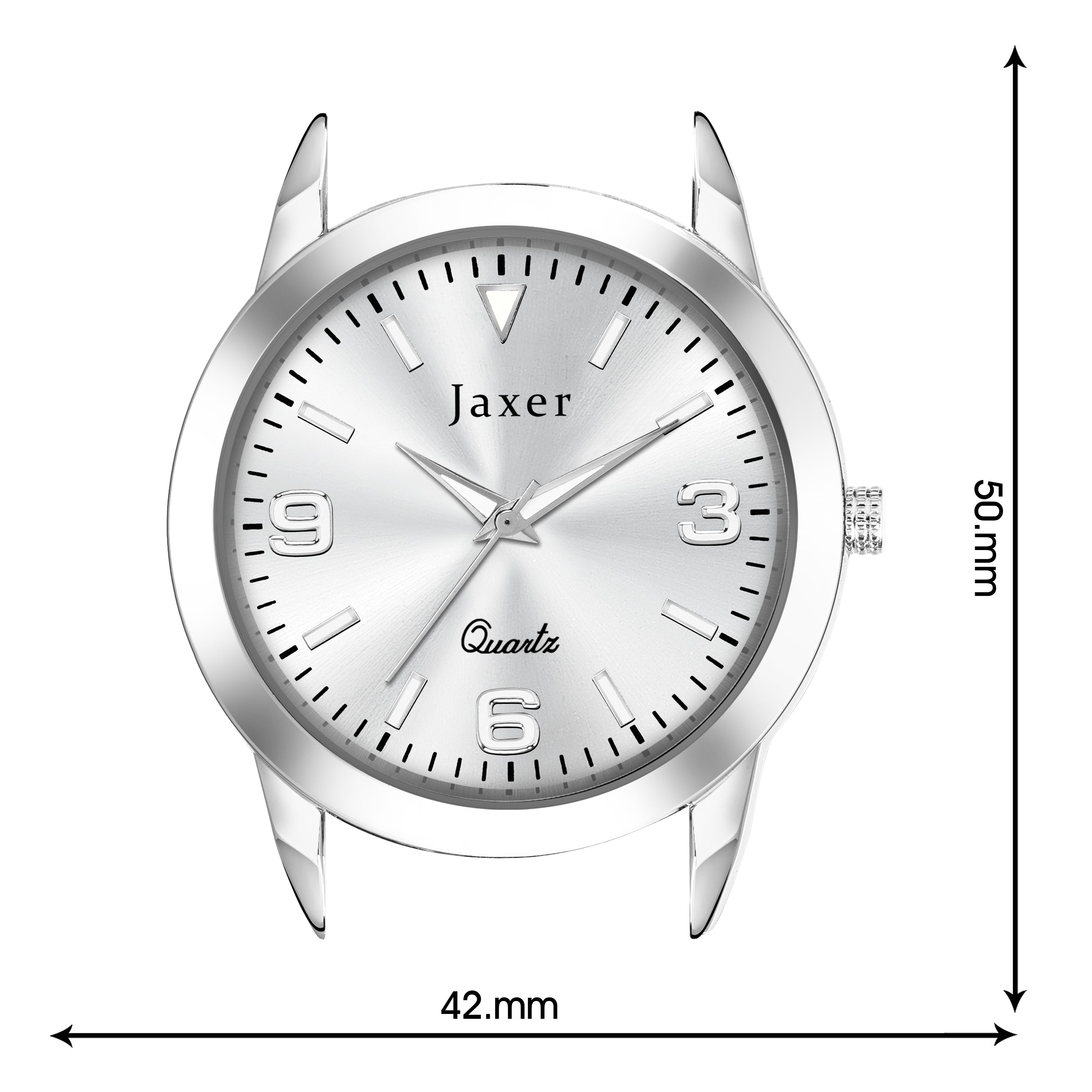 Jaxer Silver Dial Steel Chain Analog Wrist Watch For Men - JXRM2182